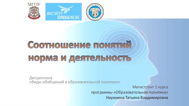 соотношение понятий норма и деятельность