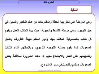 التعلم القائم على المشروعات