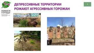 7ДЕПРЕССИВНЫЕ ТЕРРИТОРИИ
РОЖАЮТ АГРЕССИВНЫХ ГОРОЖАН
 