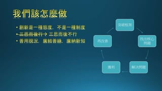 [為你而讀] 創新是一種態度 