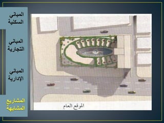 اسس تصميم المبانى التجارية الادارية السكنية