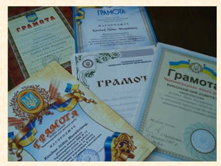 Презентація досвіду роботи Кондюх Л. М.