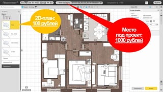Место
подпроект:
1000рублей
2D-план:
100рублей
 