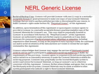 NERL Generic License
15
 