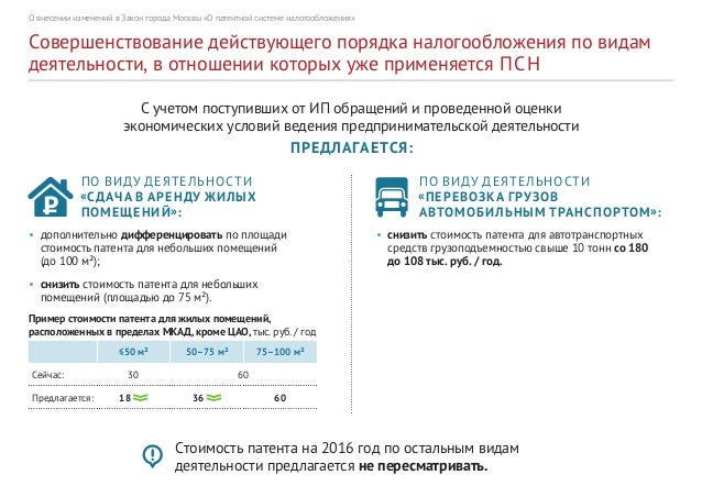 Внесение изменений в патентную систему налогообложения. Внесение изменений в патентную систему налогообложения