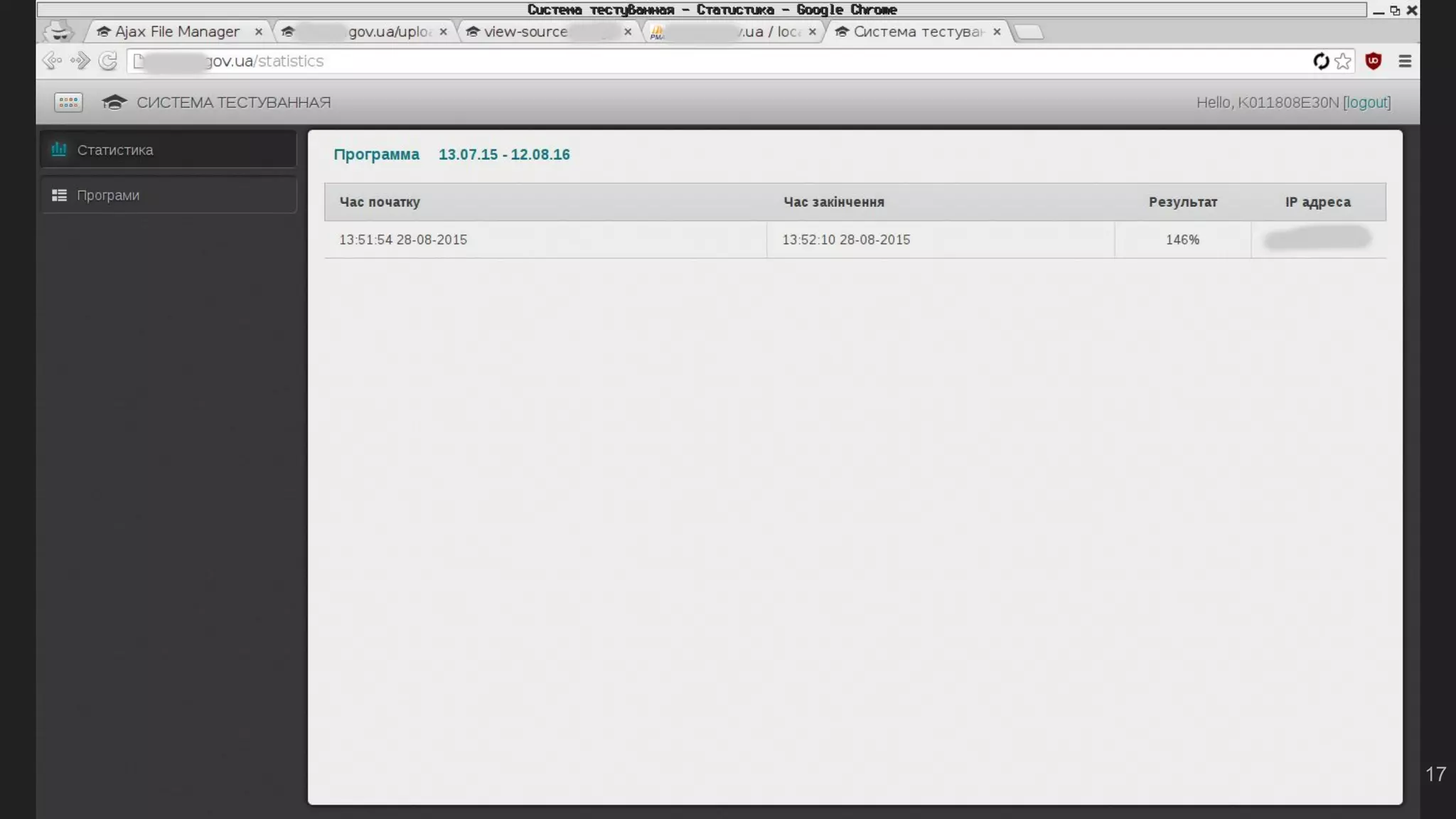 Аудит системы тестирования
17
 