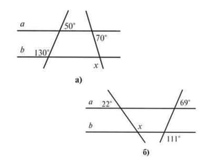 геометрія кути парл прямі