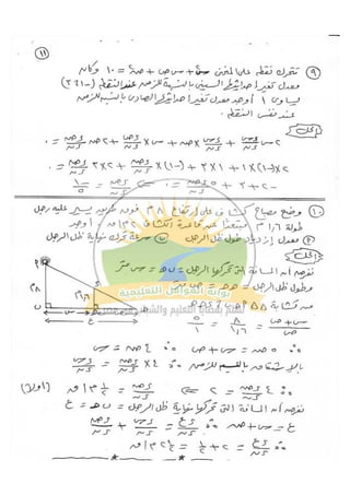 مراجعة التفاضل للصف الثالث الثانوي