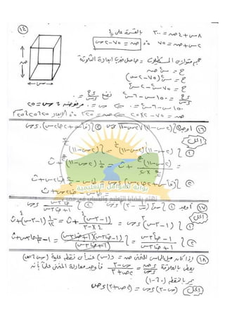 مراجعة التفاضل للصف الثالث الثانوي