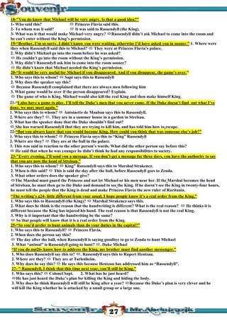 قصة سجين زندا لغة انجليزية للثانوية العامة