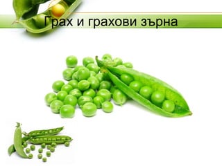 Грах и грахови зърна
 