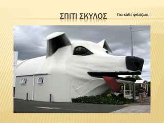 ΣΠΙΤΙ ΣΚΥΛΟΣ Για κάθε φιλόζωο.
 