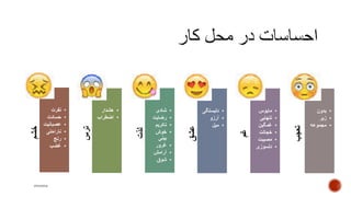 ‫خشم‬
• ..
•‫نفرت‬
•‫حسادت‬
•‫عصبانیت‬
•‫ناراحتی‬
•‫رنج‬
•‫غضب‬
‫ترس‬
• .‫ت‬
•‫هشدار‬
•‫اضطراب‬
‫لذت‬
• .
•‫شادی‬
•‫رضایت‬
•‫تکریم‬
•‫خوش‬
‫بینی‬
•‫غرور‬
•‫آرامش‬
•‫شوق‬
‫عشق‬
• .
•‫دلبستگ‬‫ی‬
•‫آرزو‬
•‫میل‬
‫غم‬
• .
•‫مایوس‬
•‫تنهایی‬
•‫غمگین‬
•‫خجالت‬
•‫مصیبت‬
•‫دلسوزی‬
‫تعجب‬
• .
•‫بدون‬
•‫زیر‬
•‫مجموعه‬
mooma
 