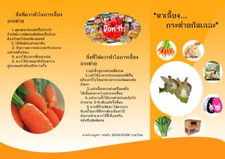 มา๶ลี้ยงกระต่ายกัȨถอะ