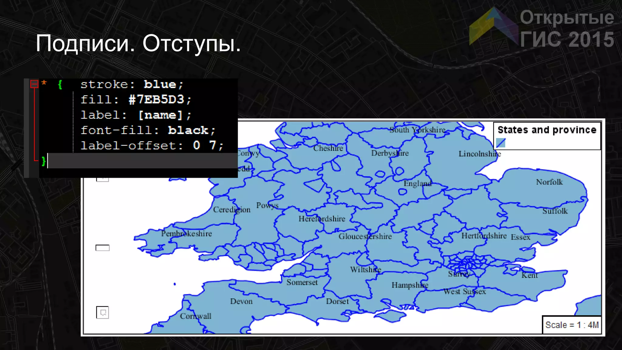 Подписи. Отступы.
 