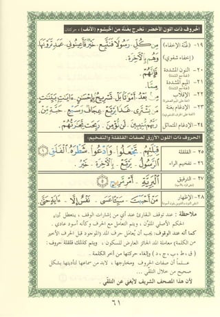 مصـحـف التجــويـد الملون - القران الكريم 