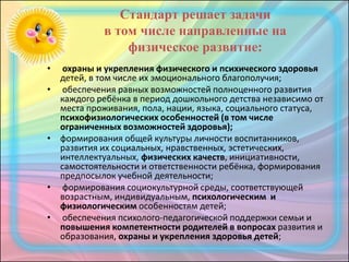 Занятия по физической культуре в детском саду в соответствии с ФГОС ...