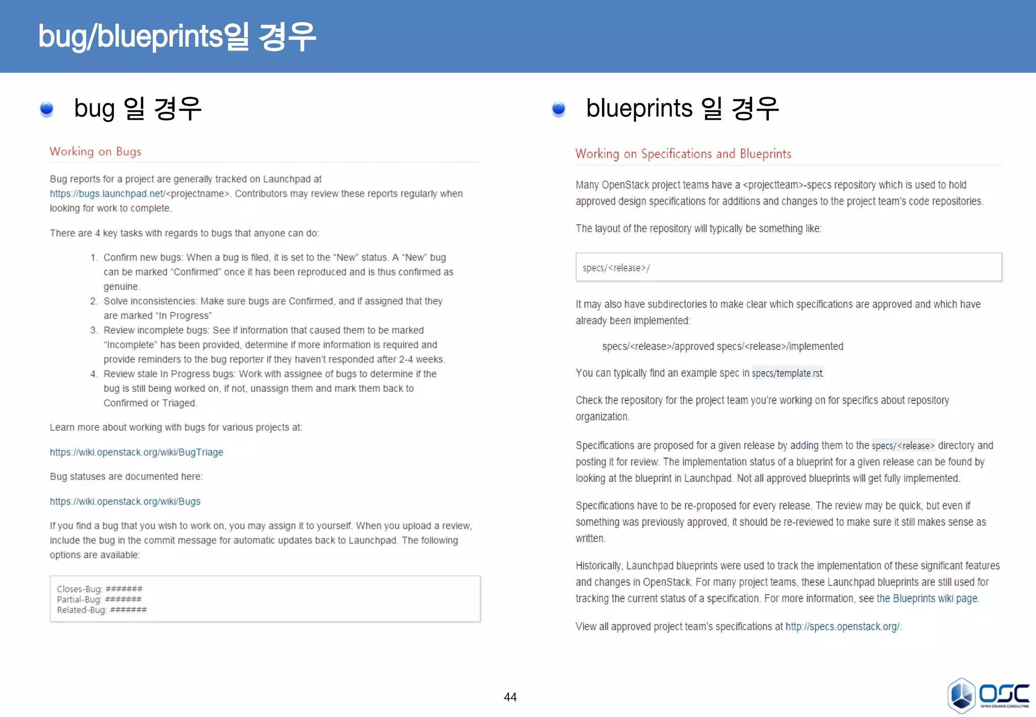 44
bug 일 경우
bug/blueprints일 경우
blueprints 일 경우
 