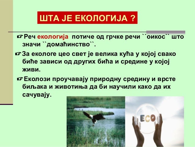 екологија