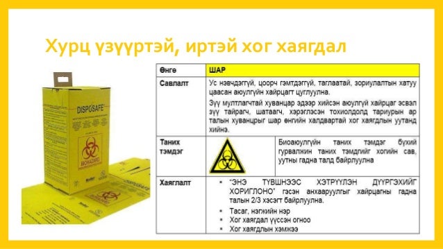 эмнэлгийн хог хаягдлын менежмент