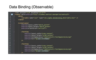 Data Binding (Observable)
 