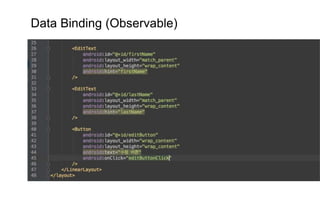 Data Binding (Observable)
 