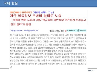Page 11
국내 현실
 