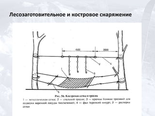 Лесозаготовительное и костровое снаряжение
 