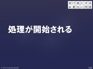 処理が開始される
受 け す る
必 要
身 に
な い 問 題
 