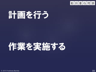 計画を行う
作業を実施する
動 詞 問 題重 ね
 