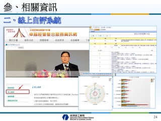 24
二、線上自評系統
參、相關資訊
 