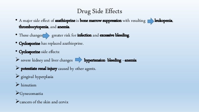 Side Effects Azathioprine Oral Imuran