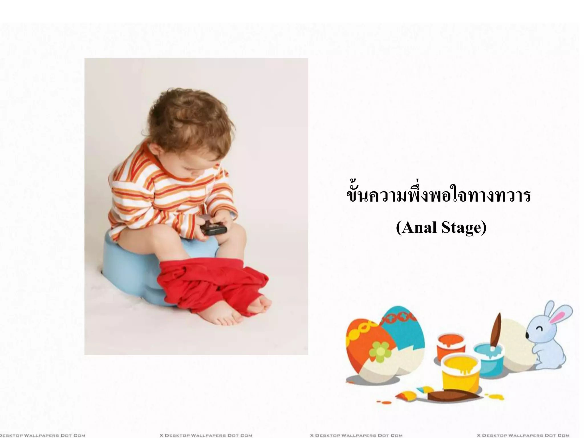 ขั้นความพึ่งพอใจทางทวาร
(Anal Stage)
 