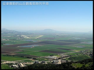 從拿撒勒的山丘觀看耶斯列平原
 