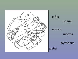 юбка
штаны
шапка
шорты
футболка
шуба
 