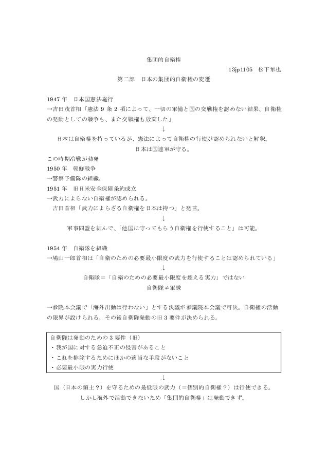 日本の集団的自衛権