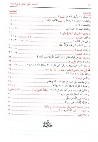 أخطاء فتح الباري في العقيدة