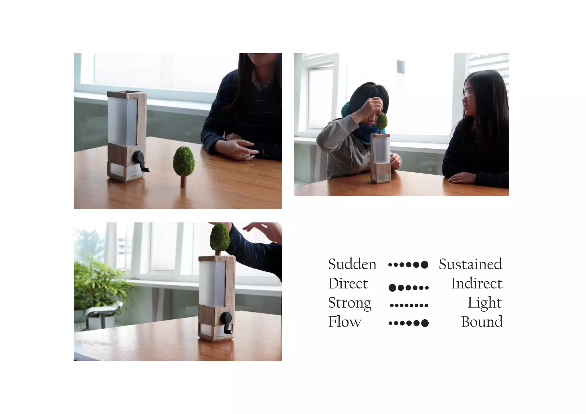 Sudden Sustained
Direct Indirect
Strong Light
Flow Bound
 