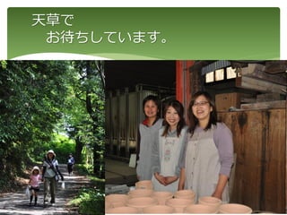 天草で
お待ちしています。
 