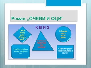 Роман „ОЧЕВИ И ОЦИ“
 