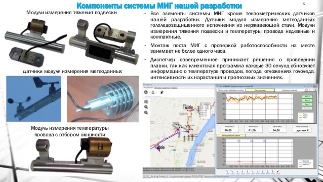Датчики системы мониторинга