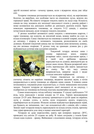 4
Передмова
Птахи – одні з найцікавіших створінь природи, які здавна приваблювали
людину своєю можливістю літати, барвами, поведінкою, винятковою
різноманітністю. Птахи (aves) – це теплокровні істоти, які дихають повітрям.
Нині у світі є понад 9 тис. видів птахів, що поділяються на 28 рядів, їхнє тіло
покрито пір'ям, голова маленька, має дзьоб, кістки порожнисті, є додаткові
повітряні мішки, що забезпечують їм так зване подвійне дихання; їхні
передні кінцівки перетворилися на крила.
Крила у птахів прикріплені до жорсткої грудної клітки із добре
розвиненими гребенями грудини. М'язи, які дозволяють птахам літати,
становлять майже 15% від їхньої загальної ваги. Птахи є єдиними (крім
кажанів) літаючими хребетними.
Усі птахи належать до класу яйцеродних. Первісні птахи, що жили
близько 140 мільйонів років тому, вже мали оперення. Багато видів птахів
з'явилися понад 70 млн. років тому. Більшість сучасних видів існують вже
40 млн. років.
Завдяки здібностям пристосовуватися до навколишнього середовища,
яка склалася у птахів у процесі еволюції, на земній кулі вони живуть майже
повсюди.
В Україні зареєстровано біля 400 видів птахів і 67 з них занесені до
національної Червоної книги. 17% наших птахів можуть зникнути на наших
очах. А це вже наша спадщина і нам її берегти.
 