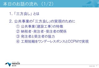 「三方良し」の公共事業改革 | PDF
