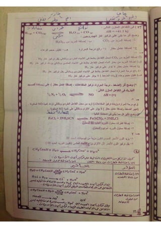 ملف شامل كيمياء - الصف الثالث الثانوي