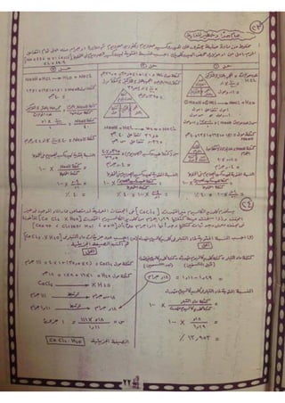 ملف شامل كيمياء - الصف الثالث الثانوي