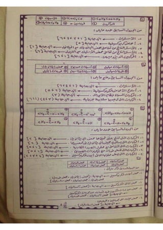 ملف شامل كيمياء - الصف الثالث الثانوي