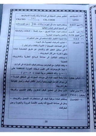 ملف شامل كيمياء - الصف الثالث الثانوي