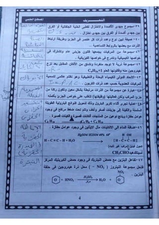 ملف شامل كيمياء - الصف الثالث الثانوي
