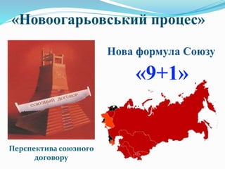 «Новоогарьовський процес»
Перспектива союзного
договору
Нова формула Союзу
«9+1»
 