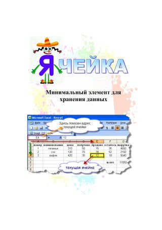 Минимальный элемент для
хранения данных
 